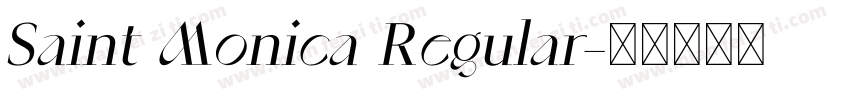 Saint Monica Regular字体转换